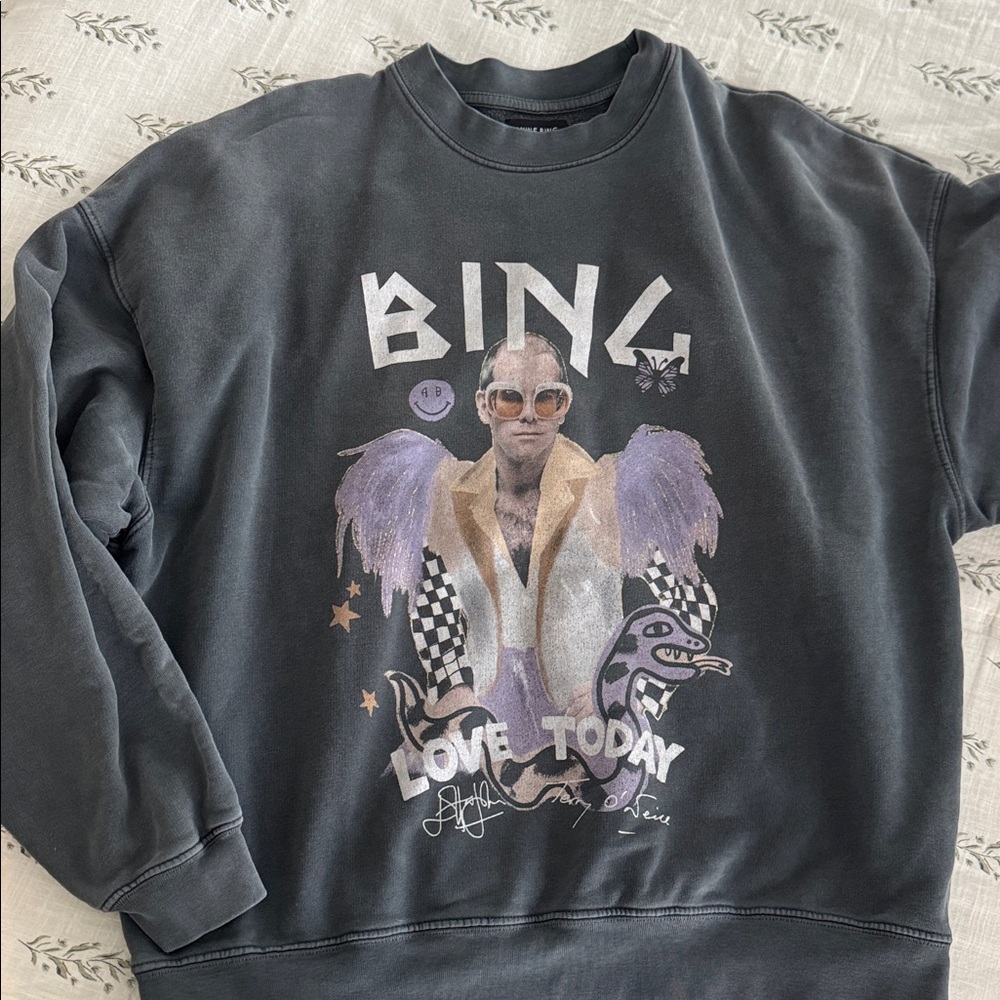 Anine Bing - Harvey Sweatshirt with Elton John Design